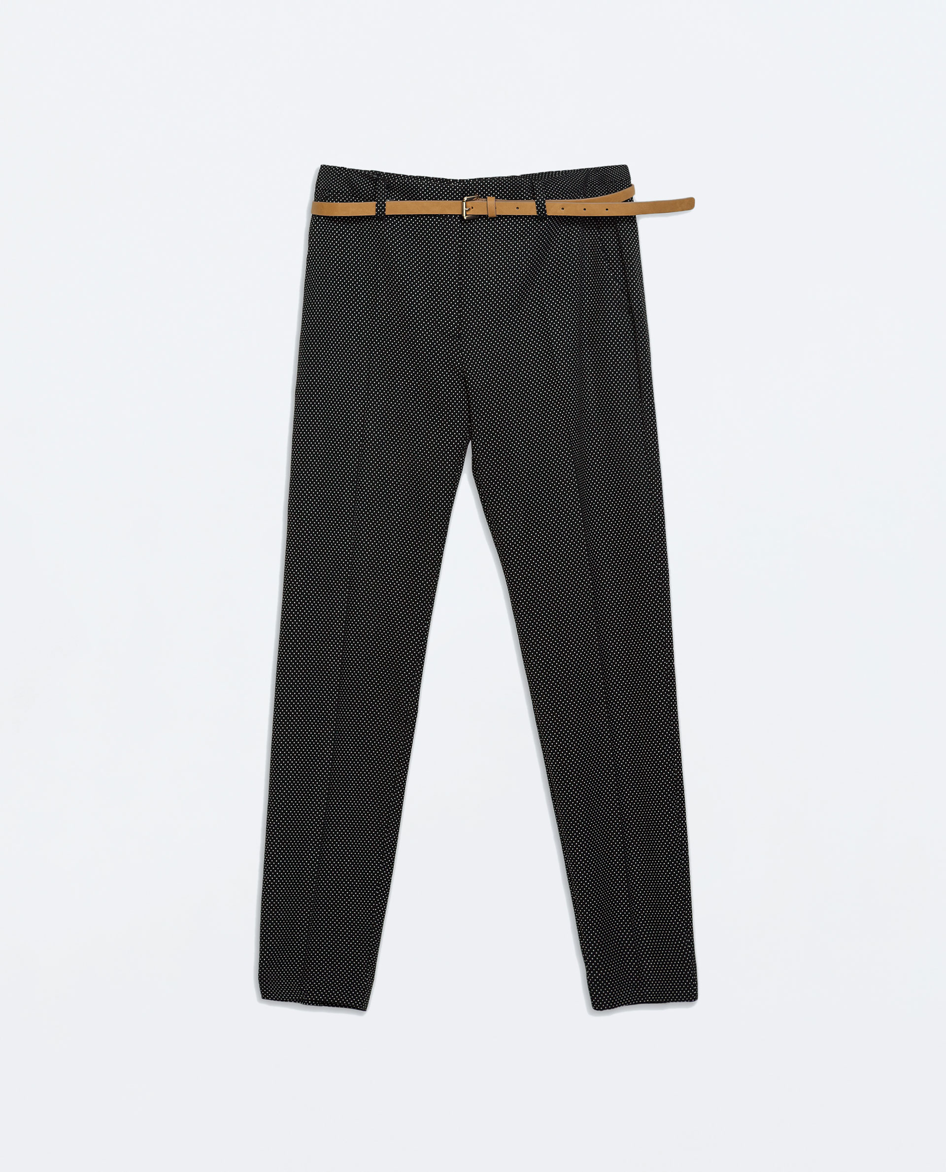 belted trousers zara