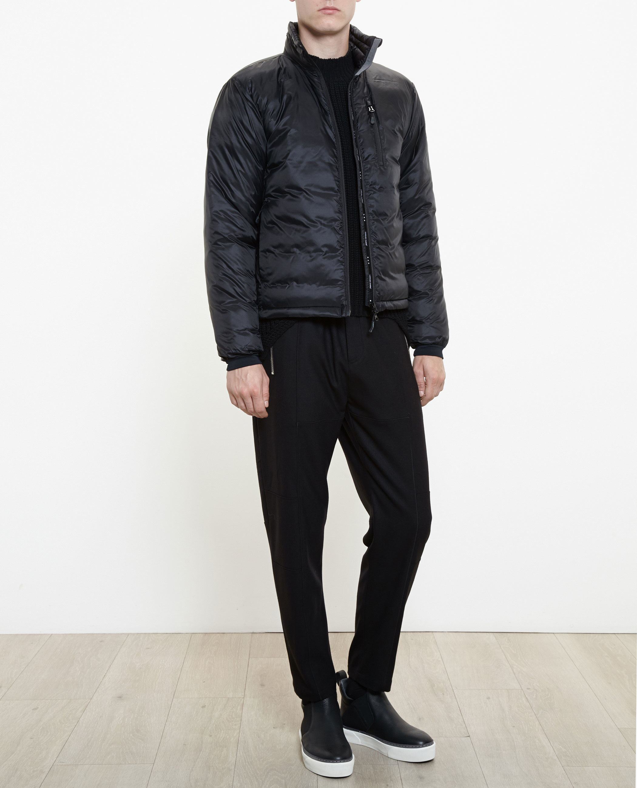 Lyst - Canada Goose Lodge Puffa Jacket in Black