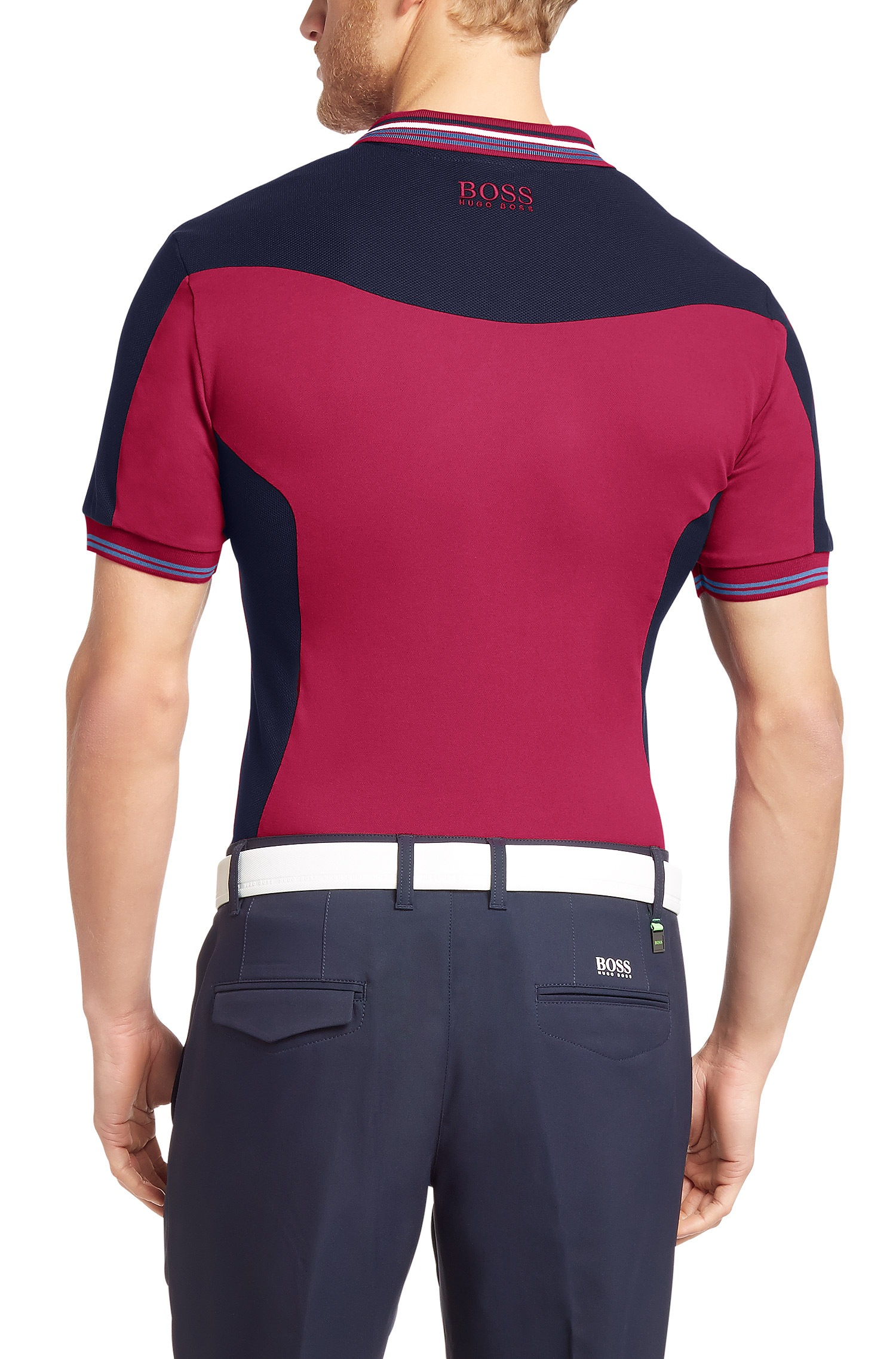 pink golf shirt mens