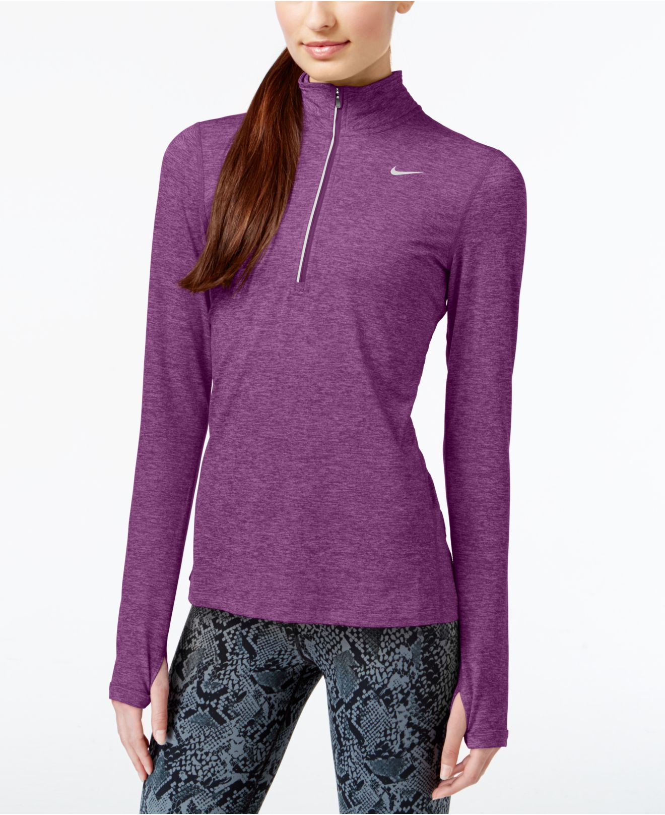 nike element women's running top