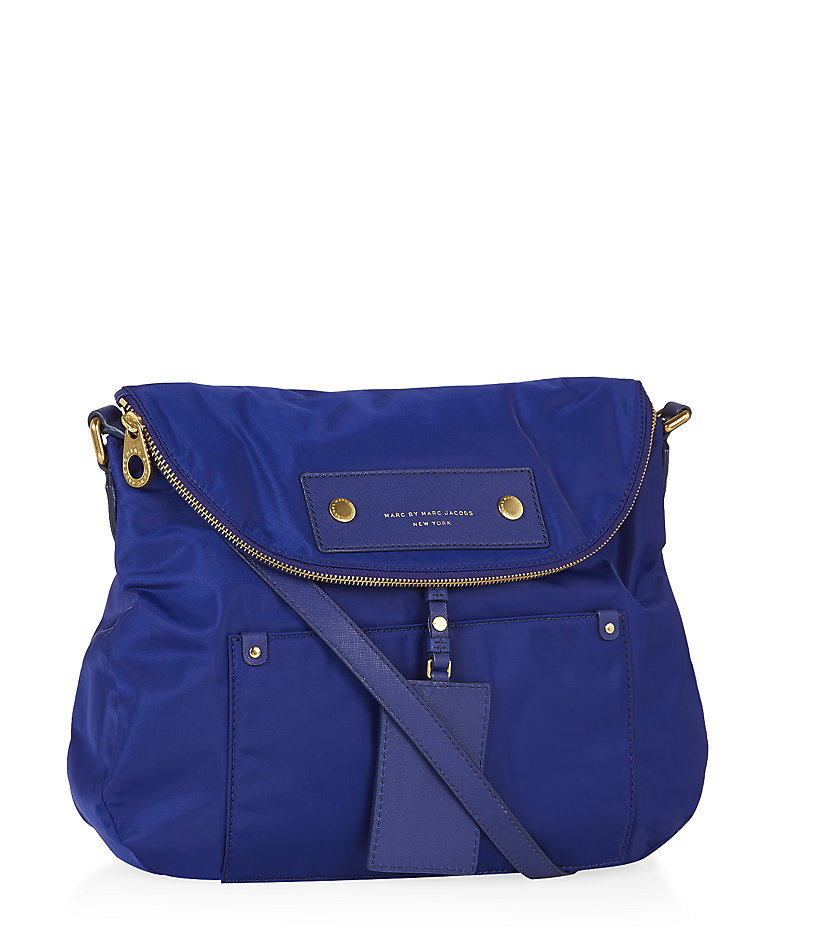 Marc by marc jacobs Preppy Nylon Sasha Shoulder Bag in Blue | Lyst