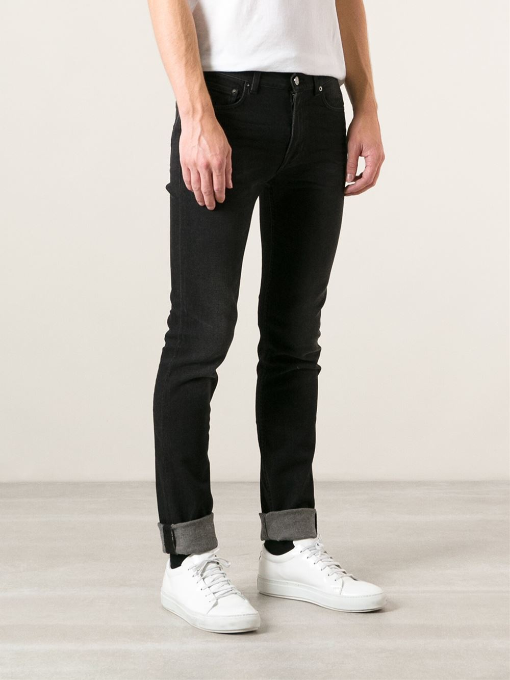 Lyst - Acne Studios Damage Jeans in Black for Men