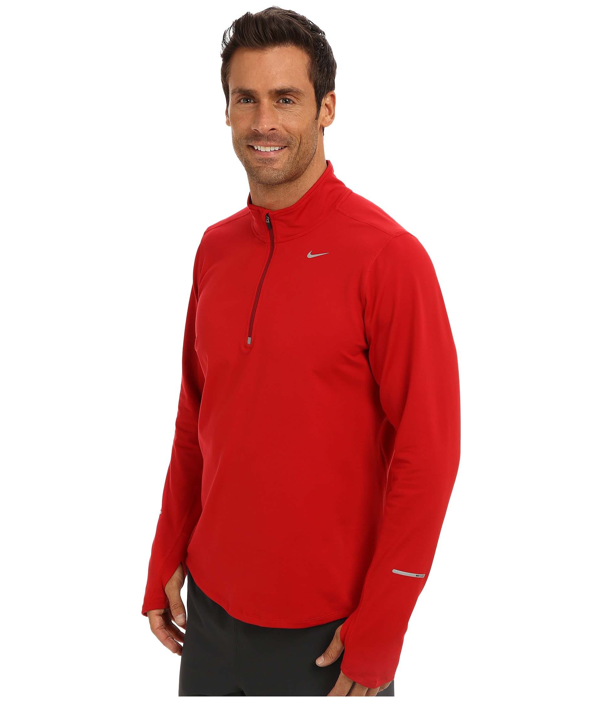 Download Nike Element Half-Zip in Red for Men (Gym Red/Team Red ...