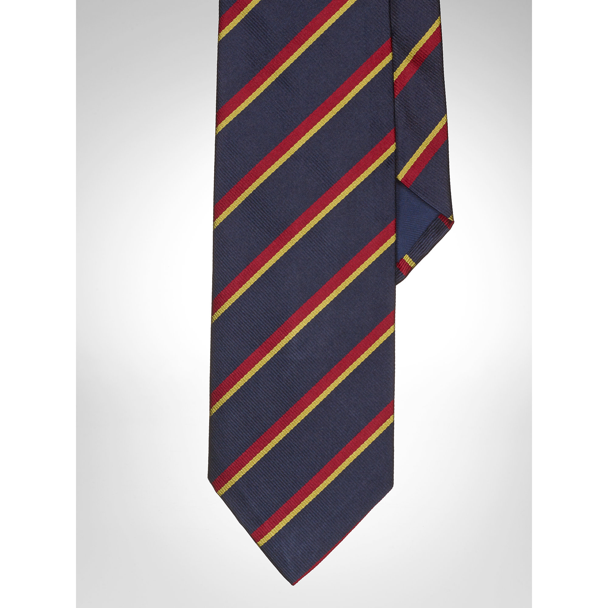 Lyst - Polo ralph lauren Silk Regimental Tie in Blue for Men