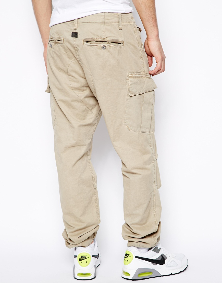 g star cargo pants black