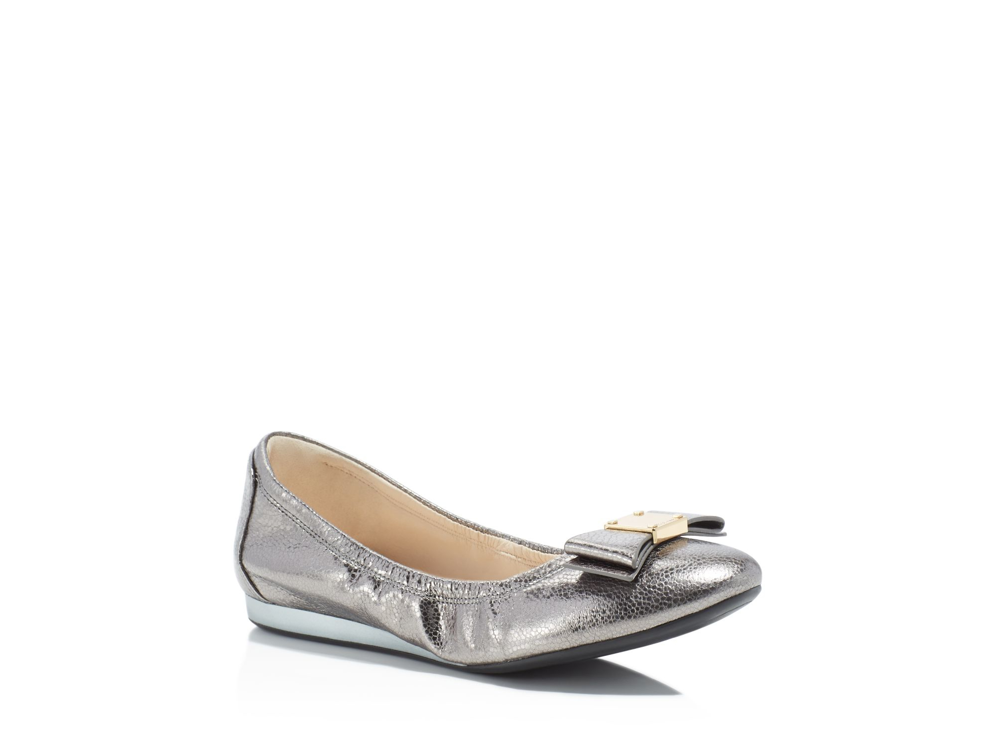 iridescent ballet flats