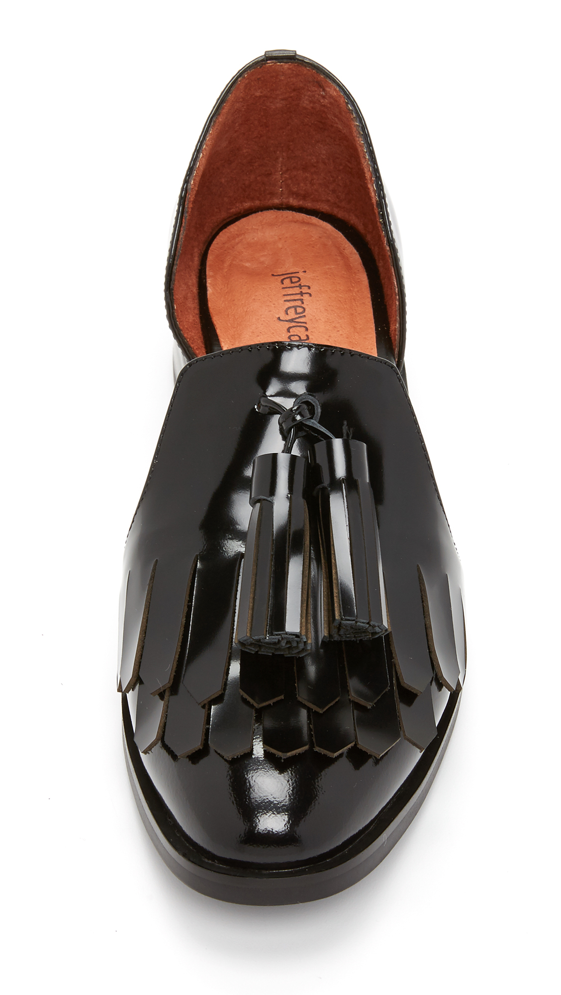 black leather d orsay flats