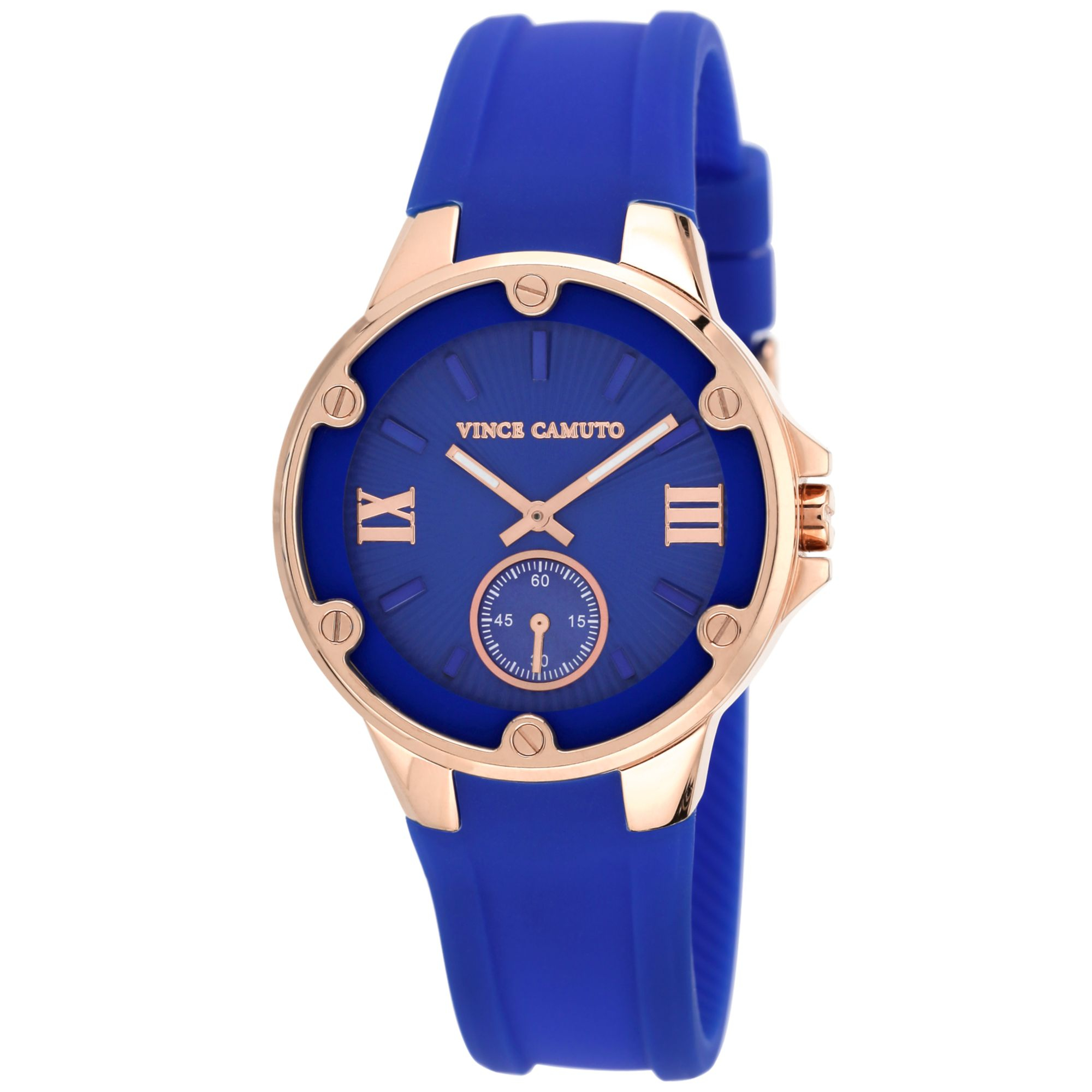 Vince Camuto Womens Blue Silicone Strap Watch 38mm Vc in Blue | Lyst