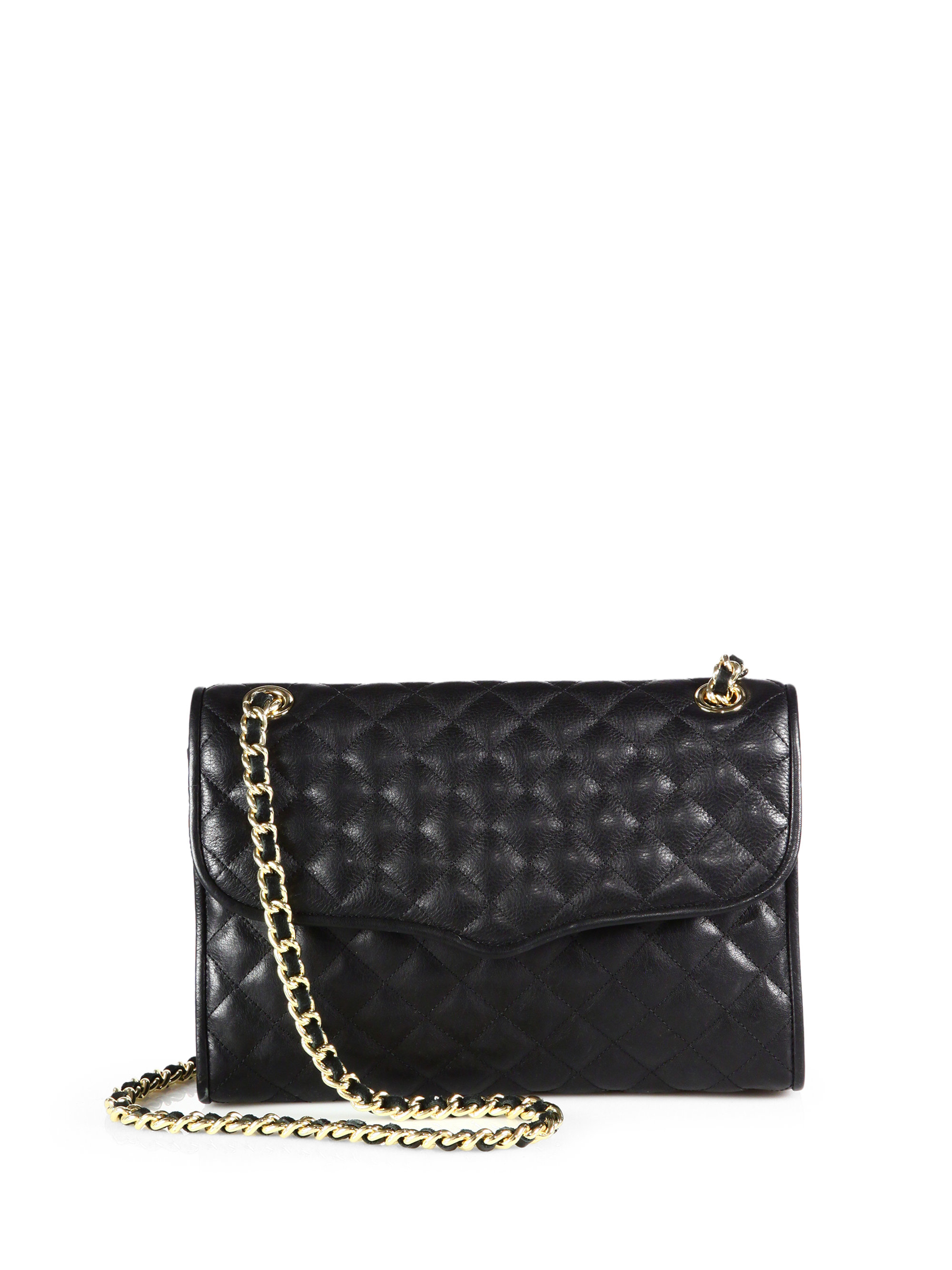 Lyst Rebecca Minkoff Quilted Affair Shoulder Bag in Black