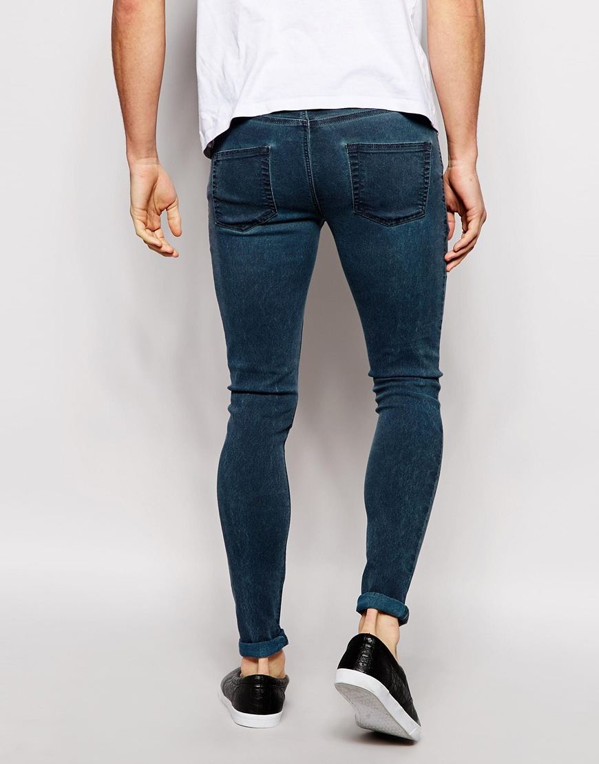 extreme distressed skinny jeans