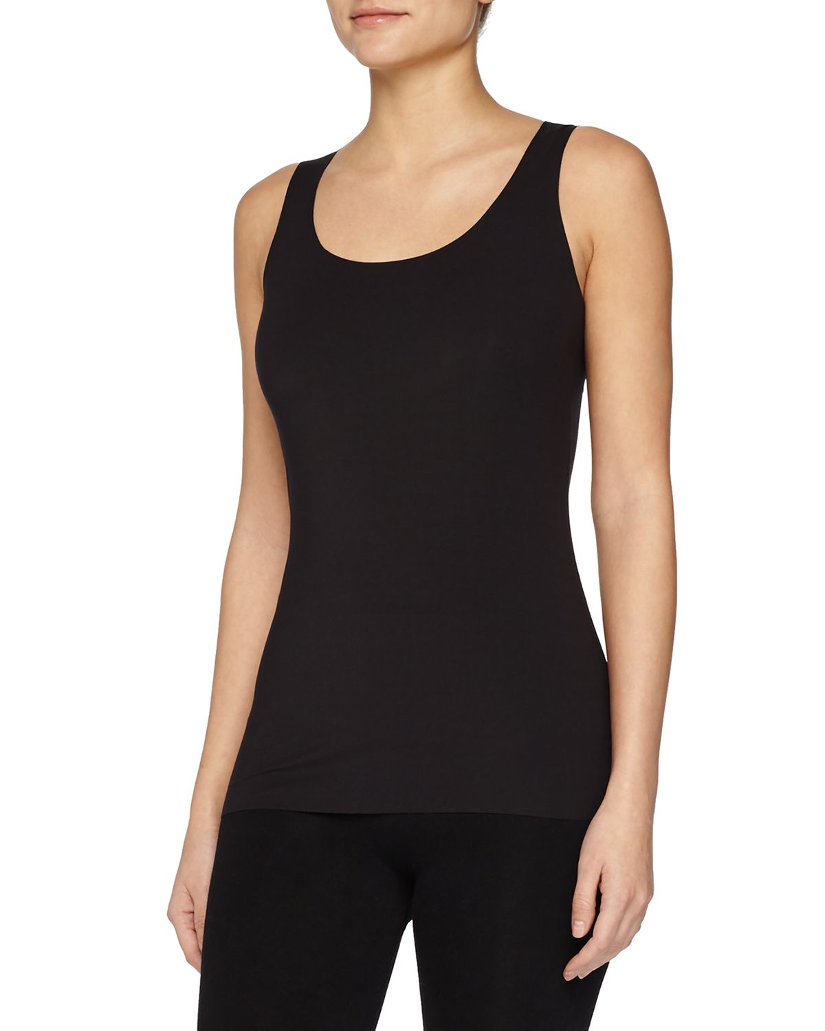 Wolford Pure Seamless Tank Top in Black | Lyst