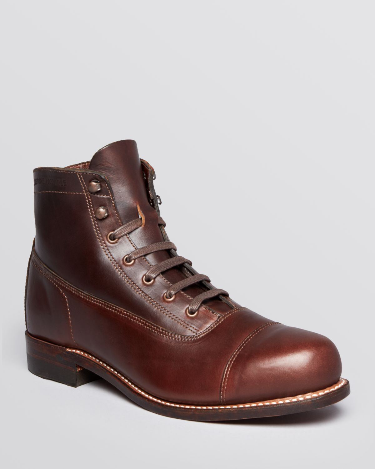 cap toe boots wolverine rockford cap toe boots in brown for lyst cap toe boots wolverine rockford cap toe boots in brown for lyst