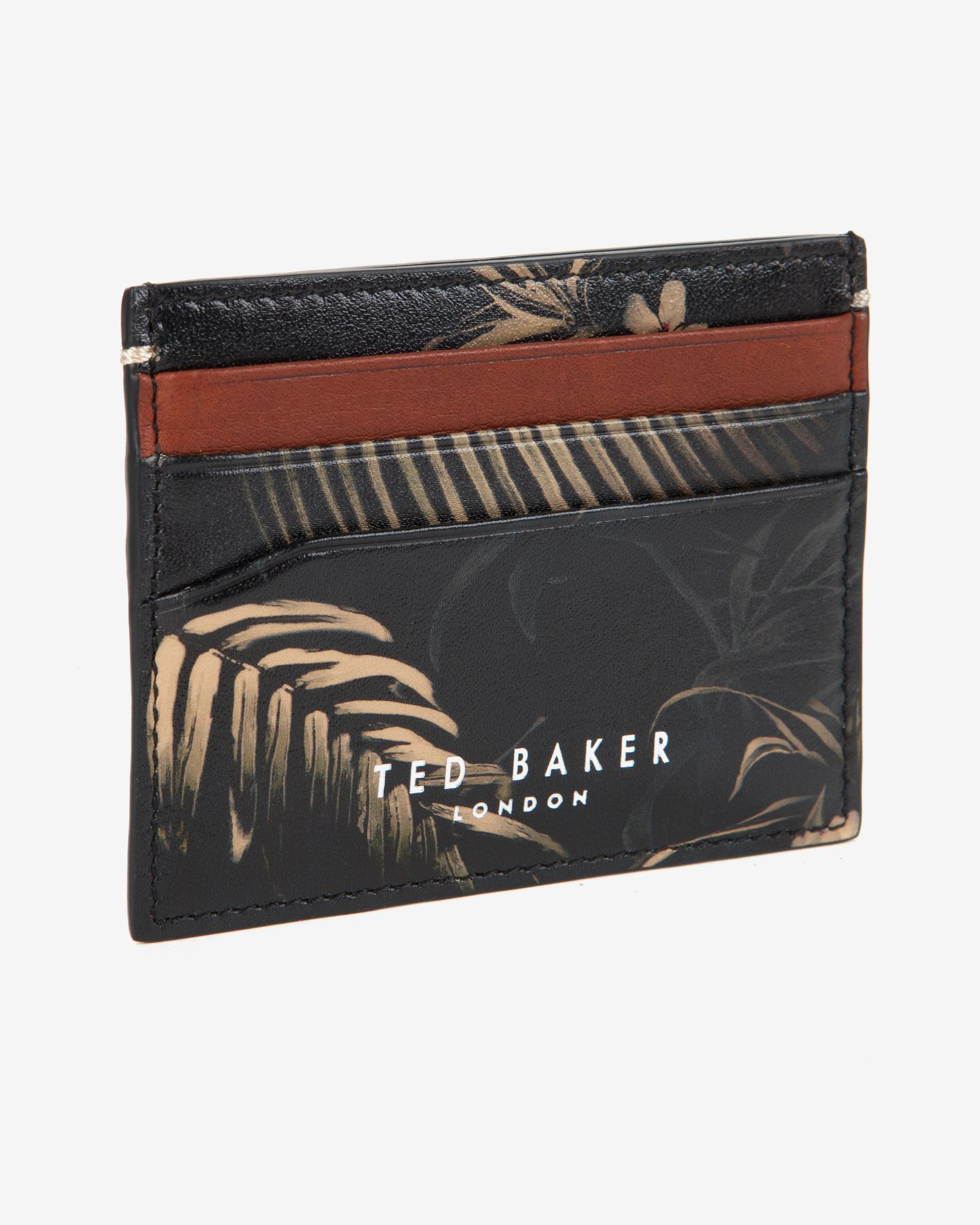 Lyst Ted Baker Printed Leather Card Holder for Men