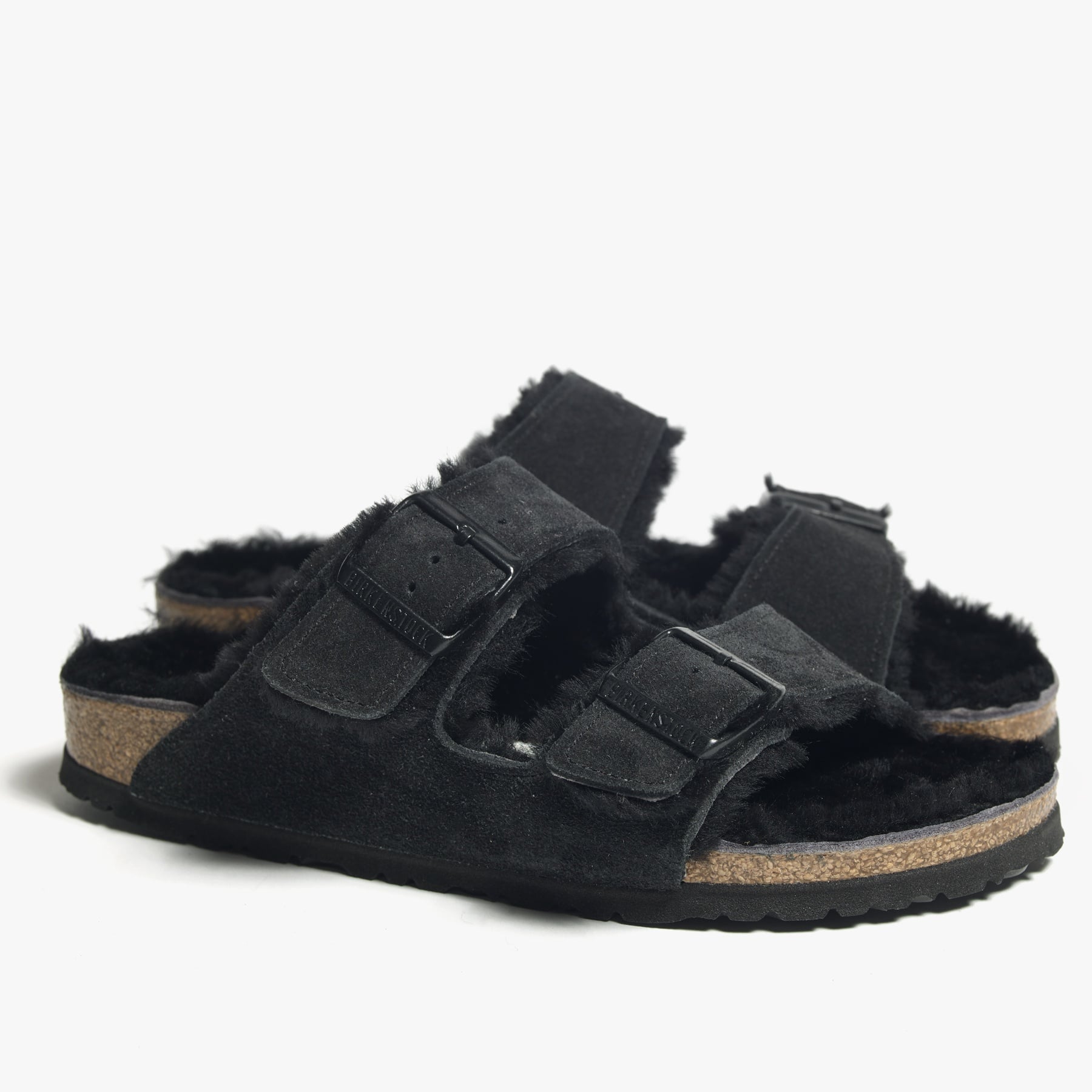 Lyst - James Perse Birkenstock Arizona Shearling Sandal - Womens in Black