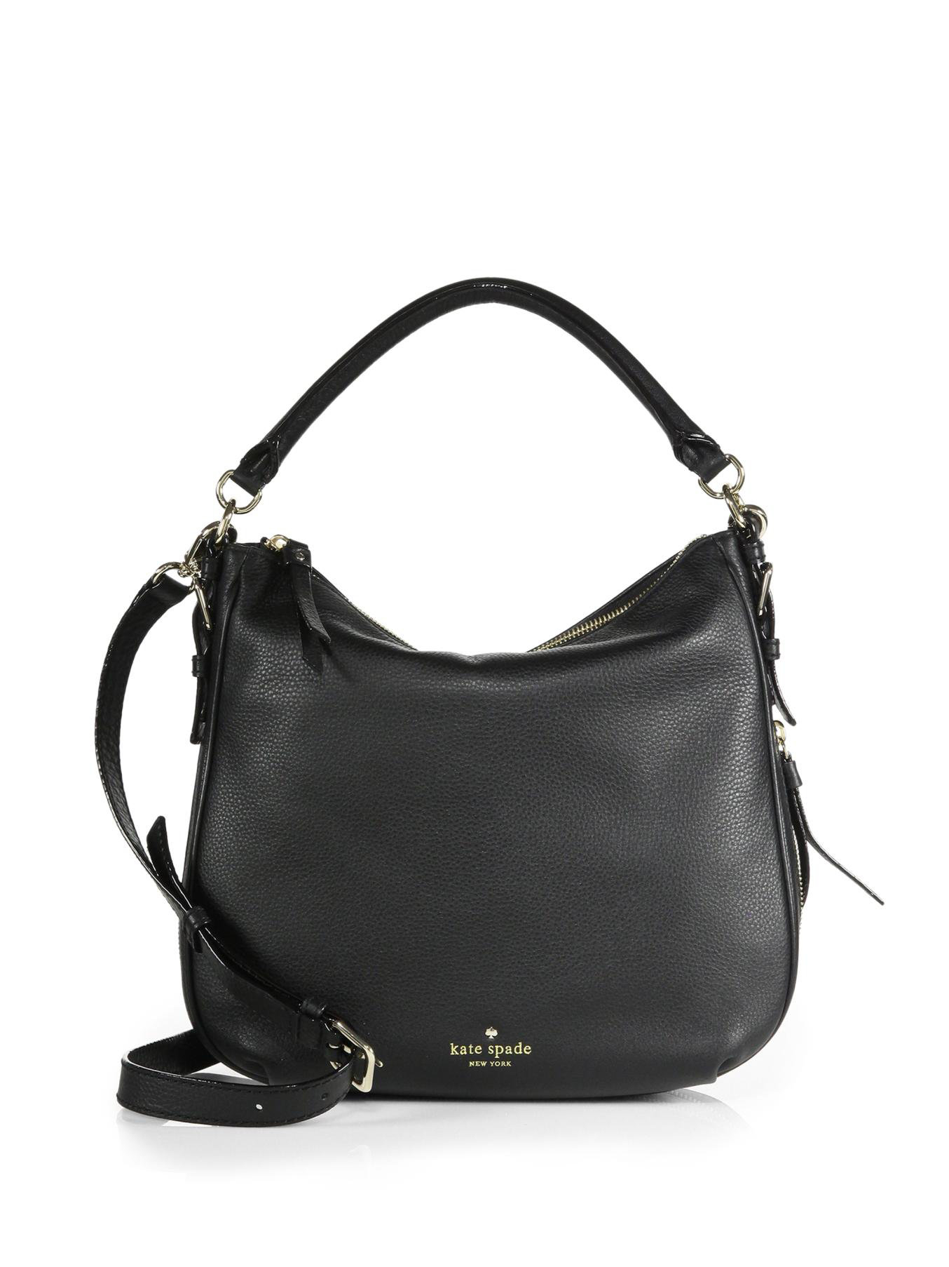 Lyst - Kate spade new york Cobble Hill Leather Hobo in Black