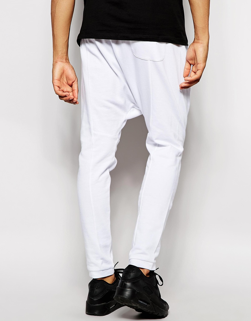 mens drop crotch joggers uk