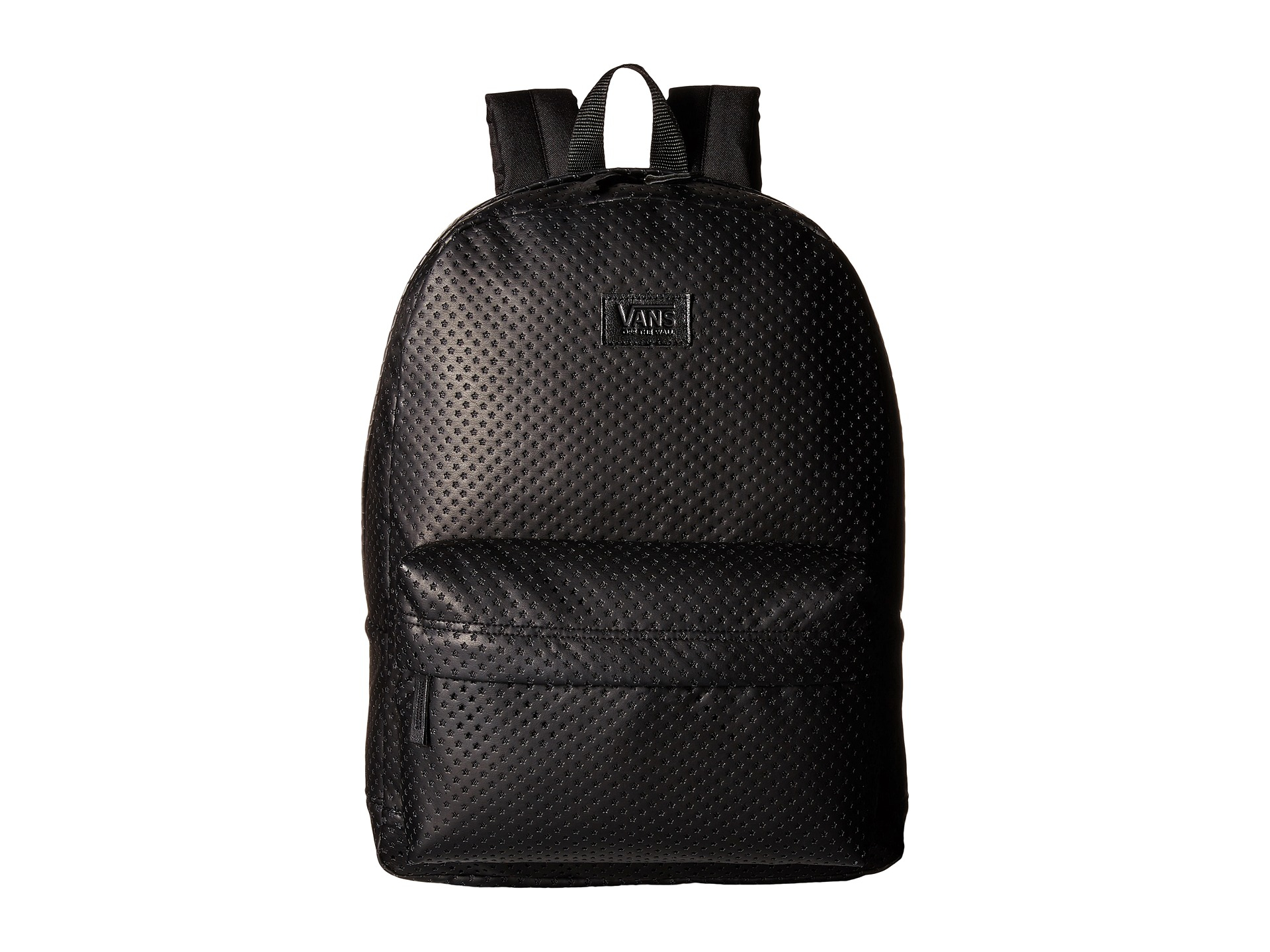 vans leather backpack