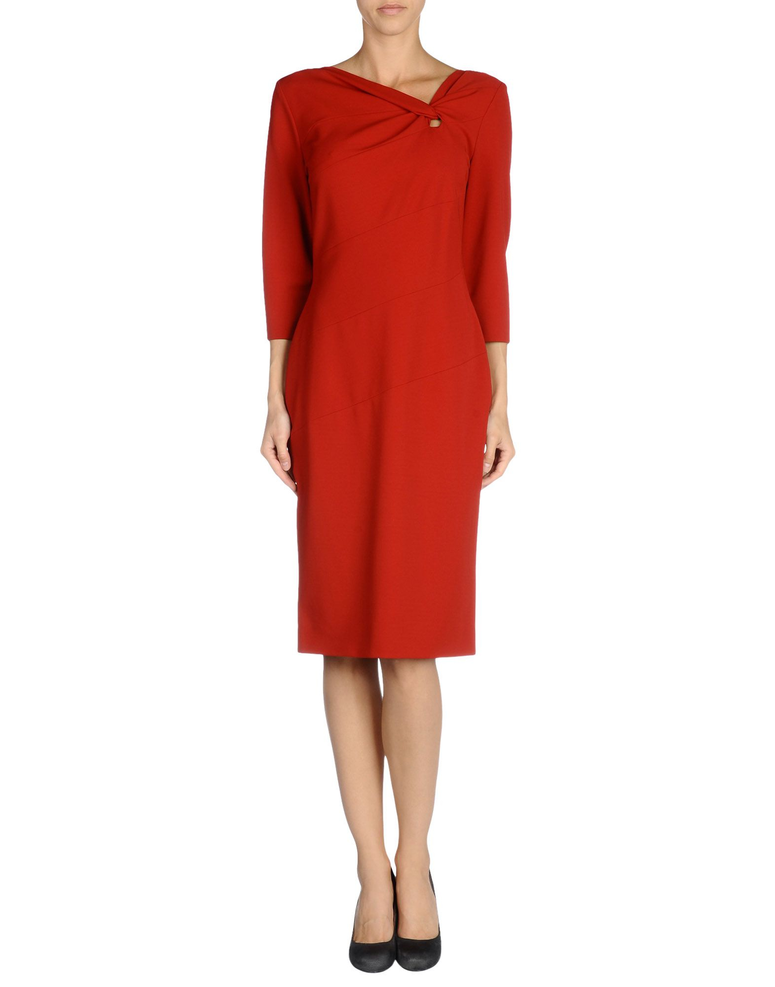 Lyst - Escada Knee-length Dress in Red