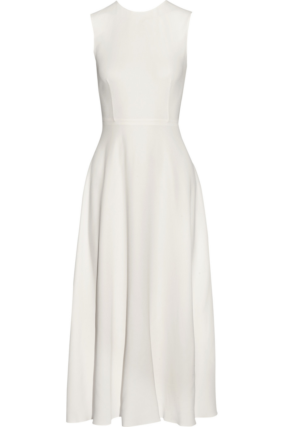 Lyst - The Row Jil Stretch-Cady Midi Dress in White