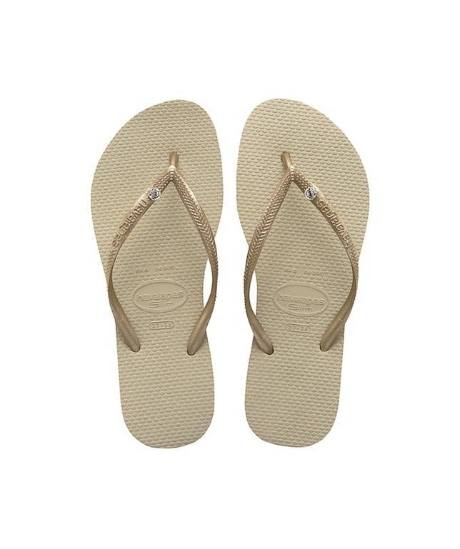 Women's Gold & White Low Heel: 1