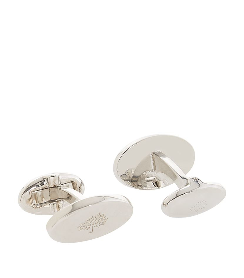Mulberry Sterling Silver Oval Tree Cufflinks in Silver for Men Lyst