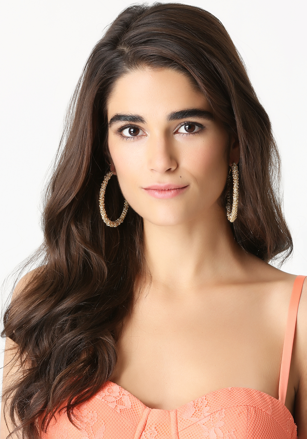 Lyst Bebe Oversized Hoop Earrings In Metallic Gallery
