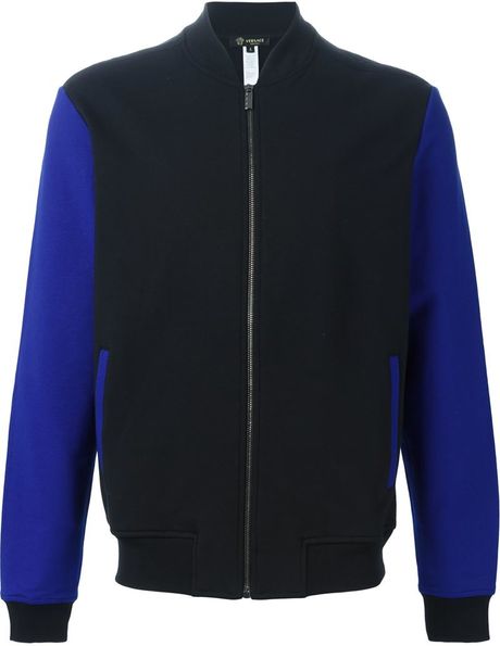 Versace Medusa Bomber Jacket In Black For Men | Lyst