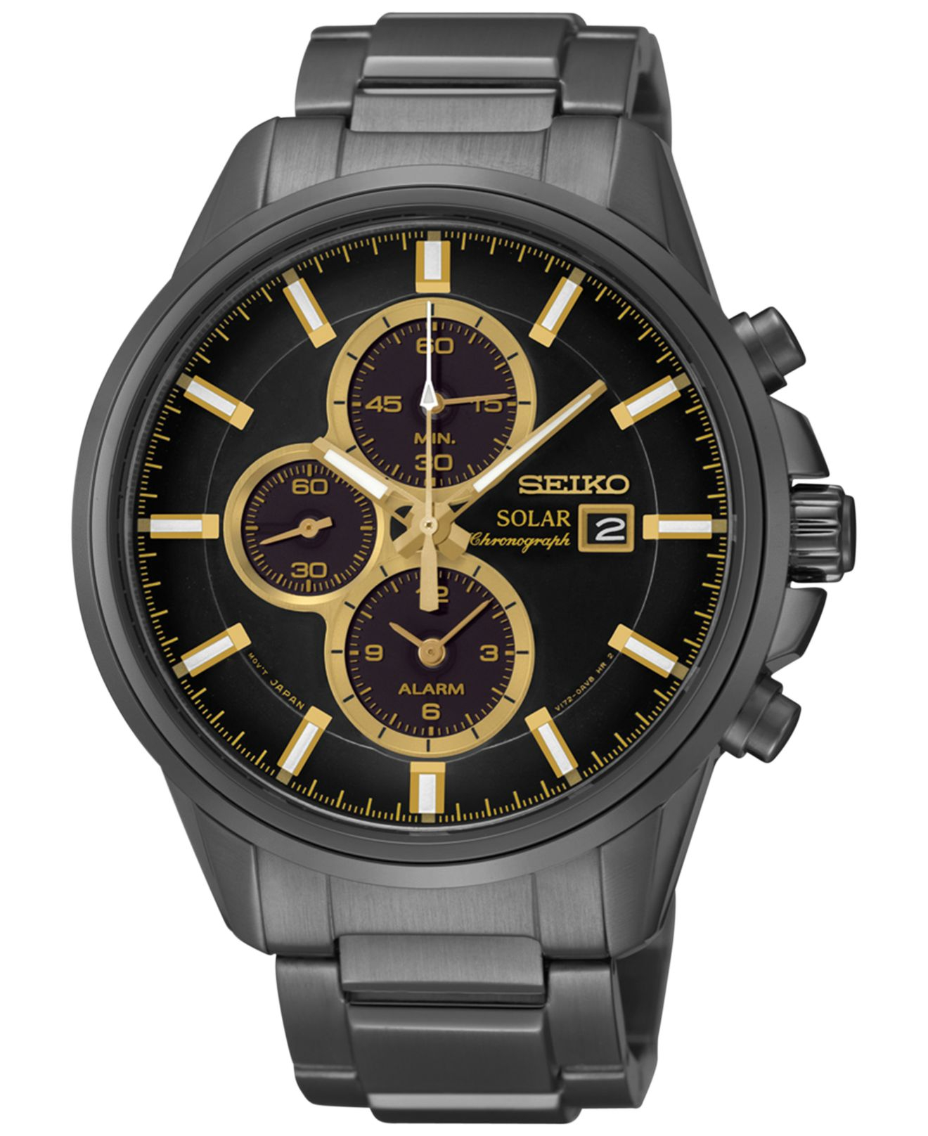 Seiko Solar Chronograph Black