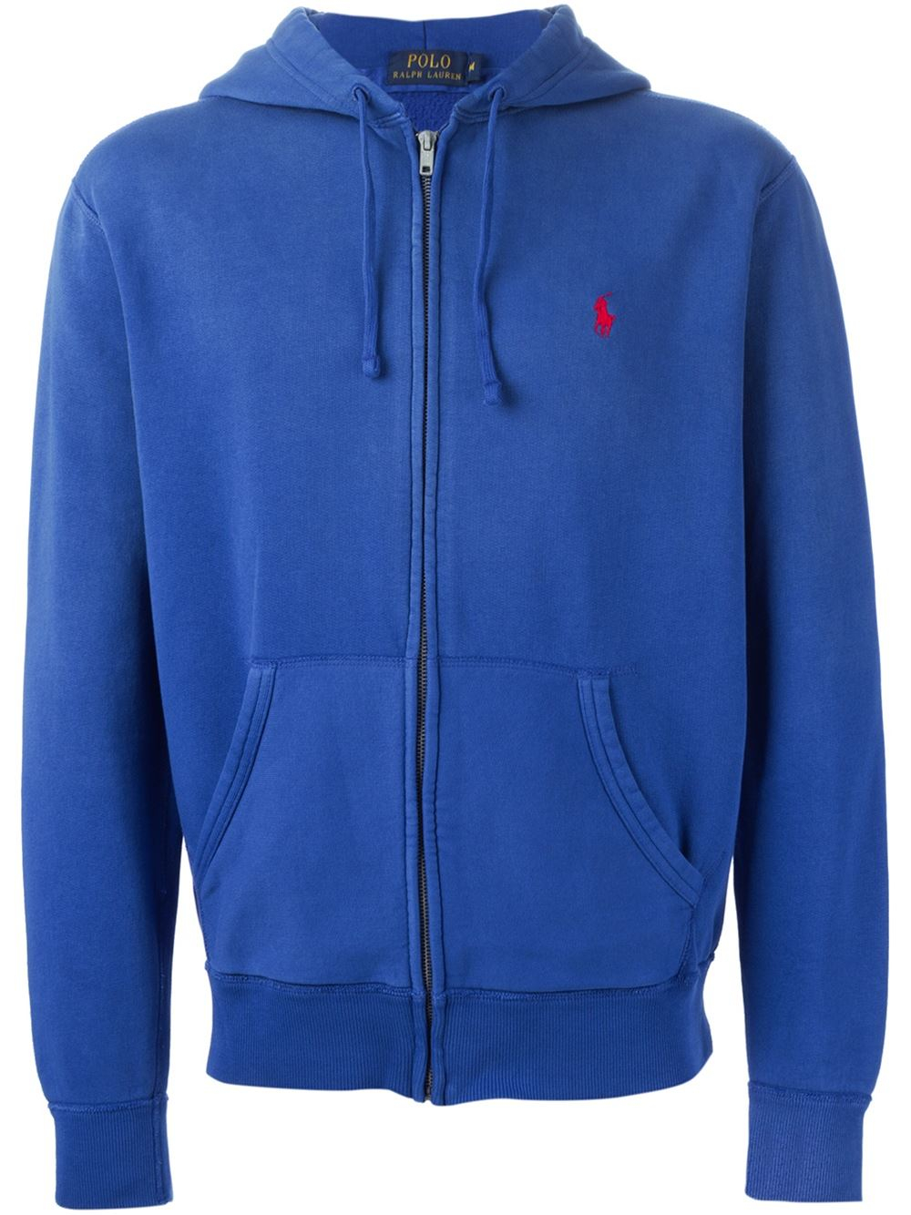 Polo Ralph Lauren Logo Embroidered Hoodie in Blue for Men | Lyst
