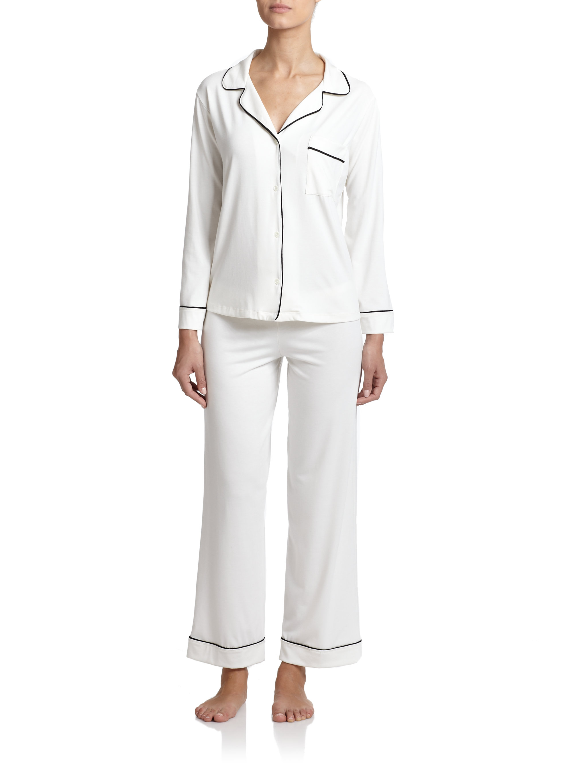 Eberjey Giselle Pajamas in White | Lyst