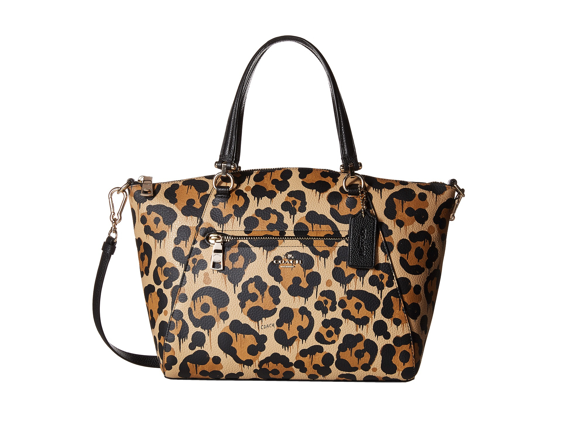 COACH Leopard Ocelot Print Leather Prairie Satchel - Lyst