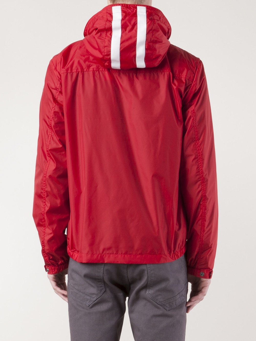 red windbreaker joggers