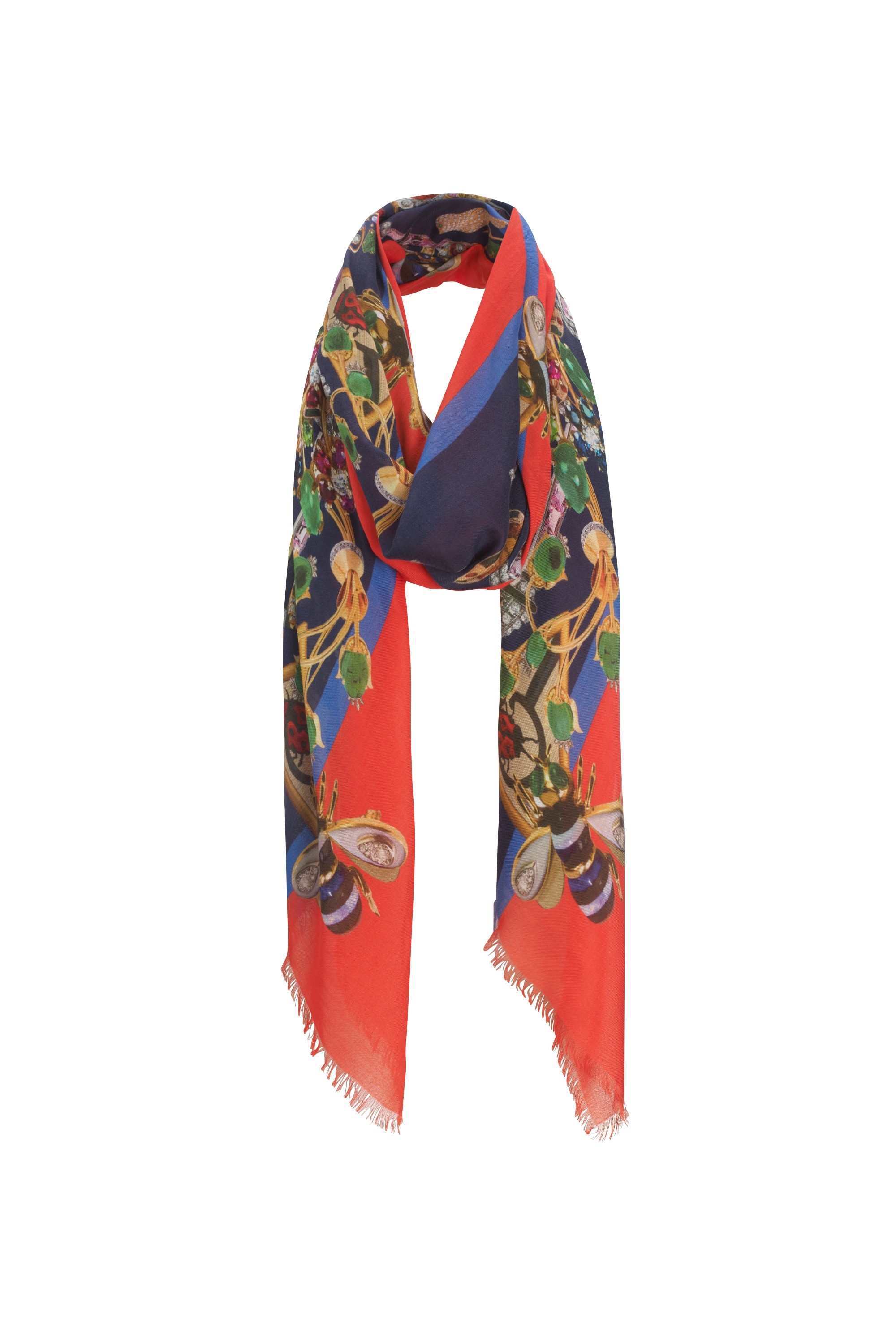 Mary katrantzou Small Scarf Corona Scarlet in Red (scarlet) Lyst