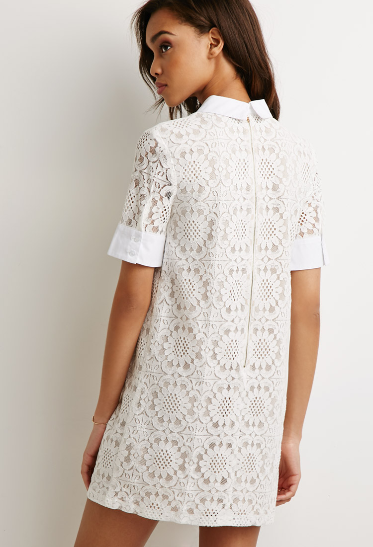 white shift dress forever 21