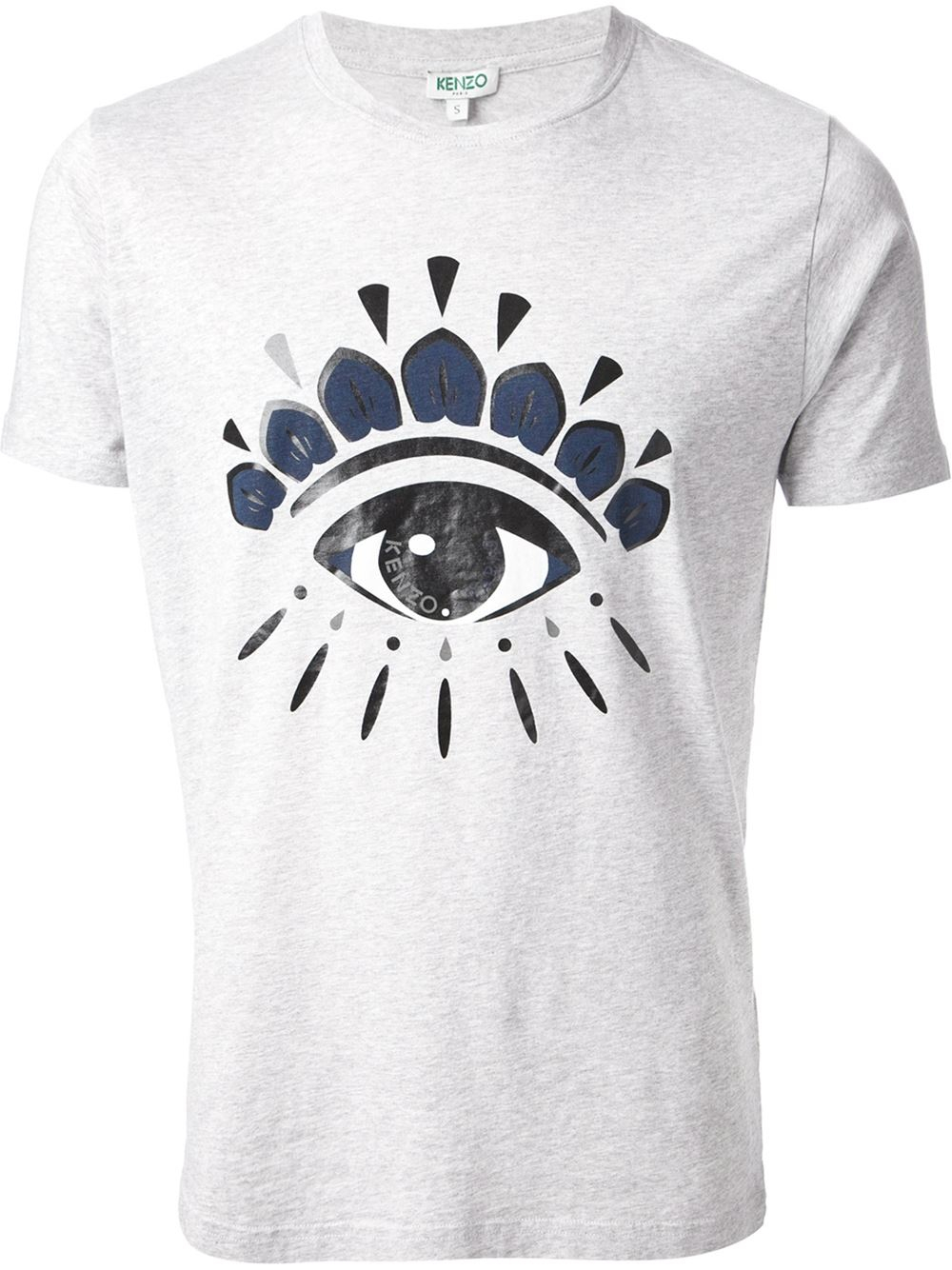 Kenzo Eye Print Tshirt in Gray for Men | Lyst