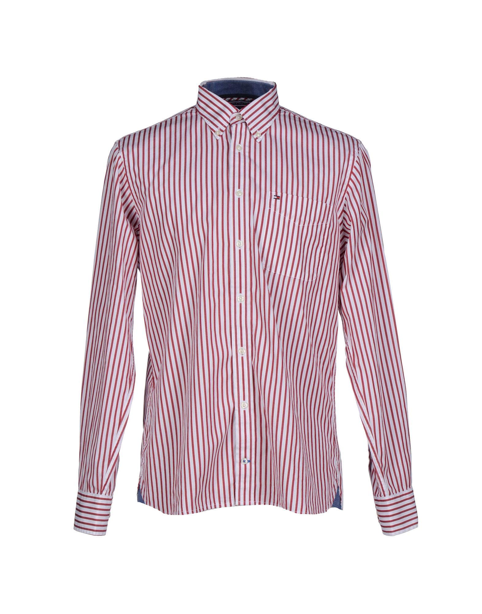 Lyst - Tommy Hilfiger Shirt in Red for Men