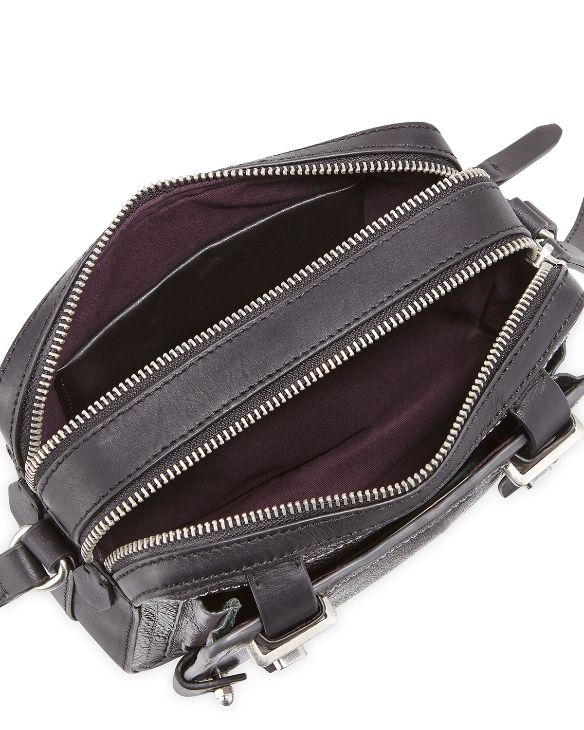 Lyst Etienne Aigner Mini Stag Leather Crossbody Bag In Metallic Gallery