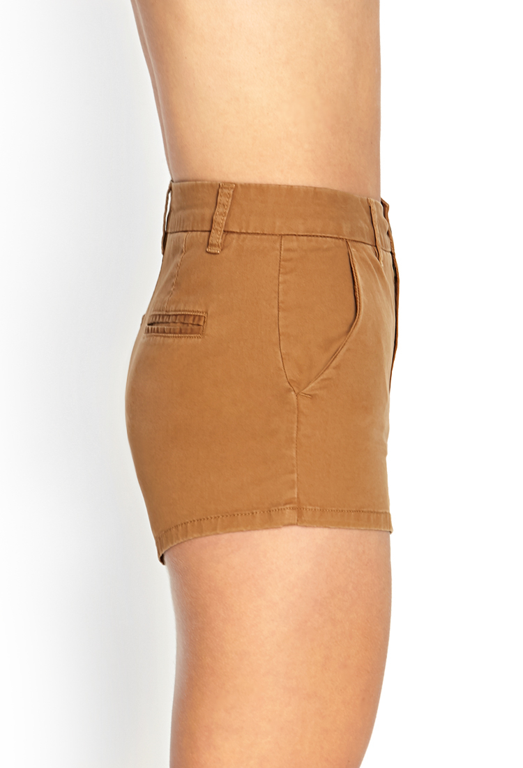 Lyst Forever 21 Musthave Woven Shorts in Brown