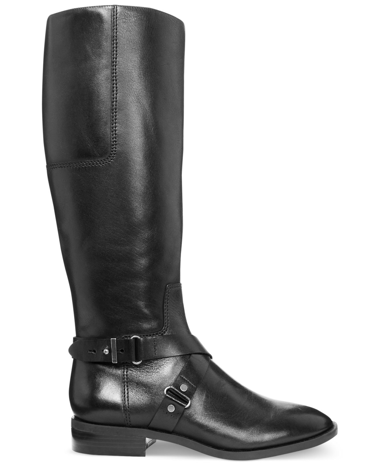 Lyst - Nine West Blogger Tall Riding Boots in Black