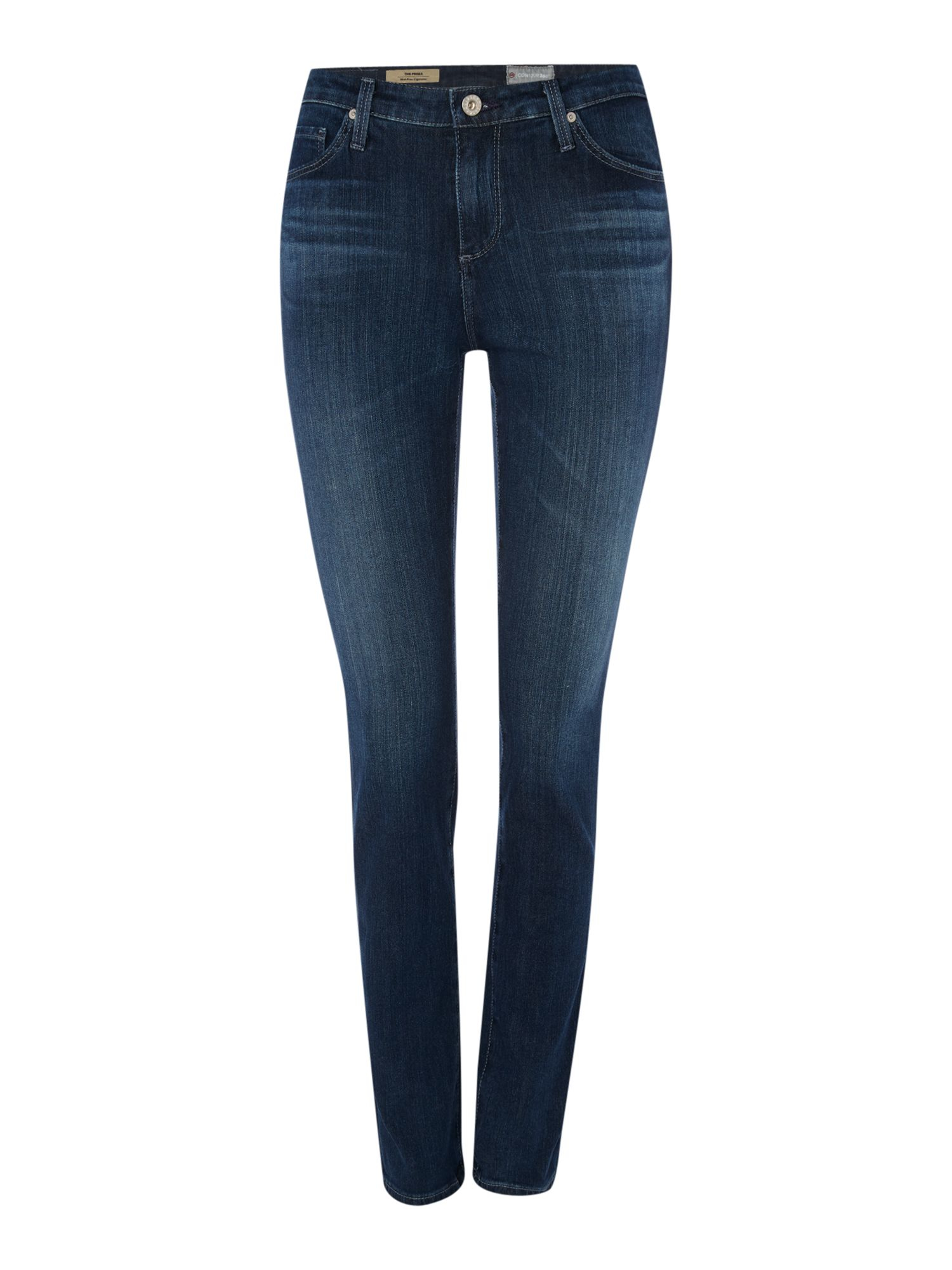 Ag jeans Prima Mid Rise Cigarette Jean In Crater in Blue | Lyst