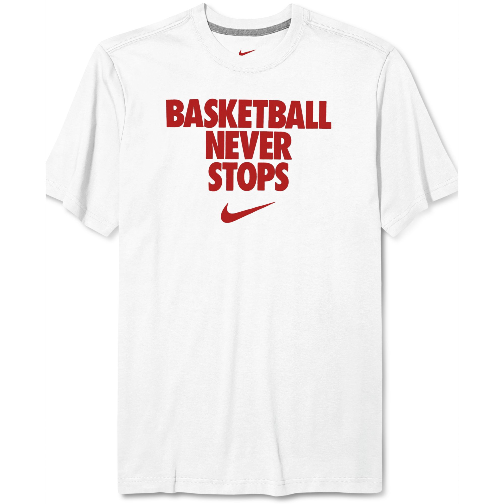 basketball never stops shirt