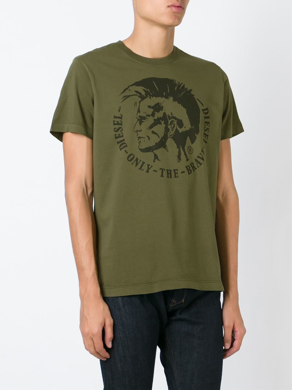 Lyst - Diesel Only The Brave T-shirt in Green for Men