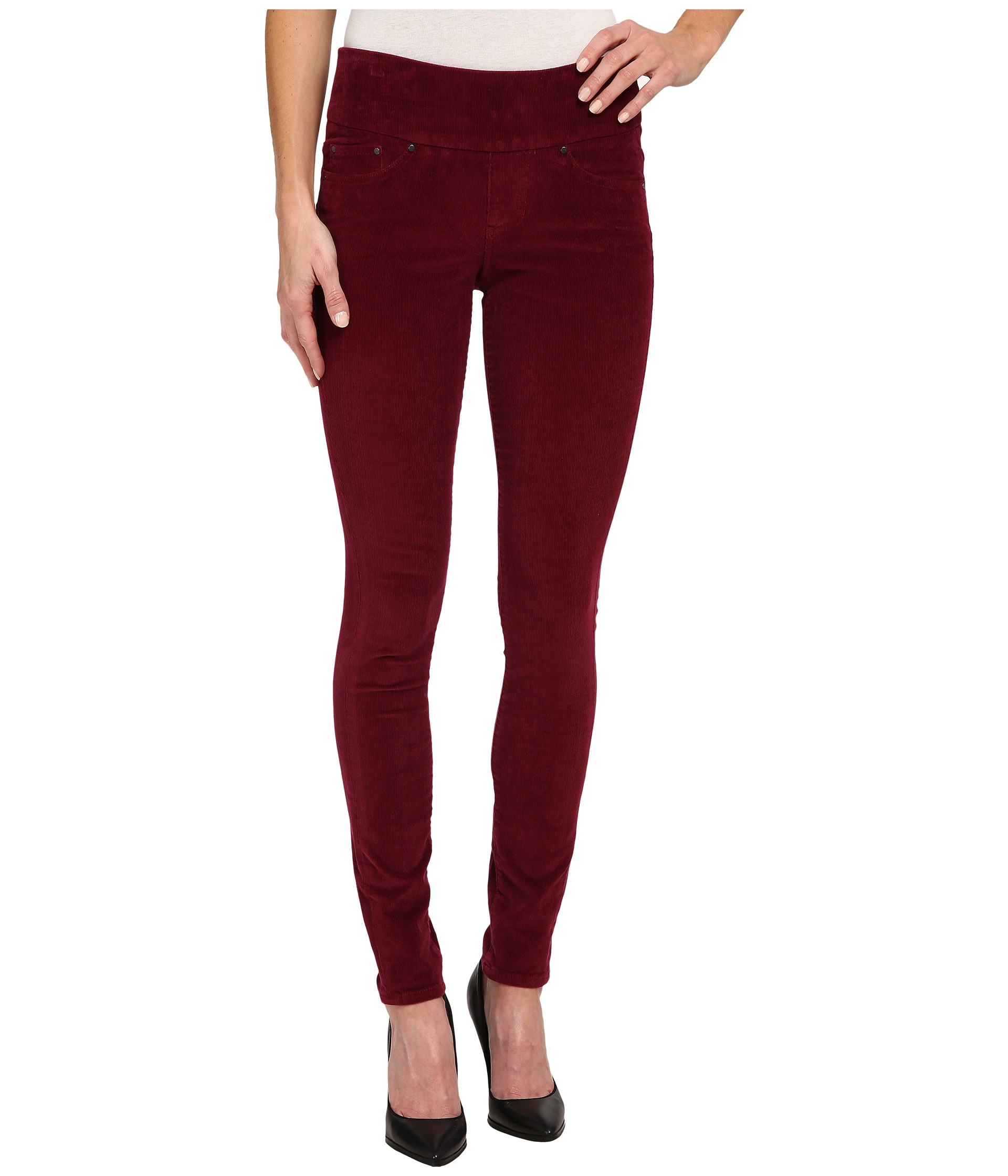 Jag Jeans Nora Pull-on Skinny 18 Wale Corduroy in Red (Ruby Port) | Lyst