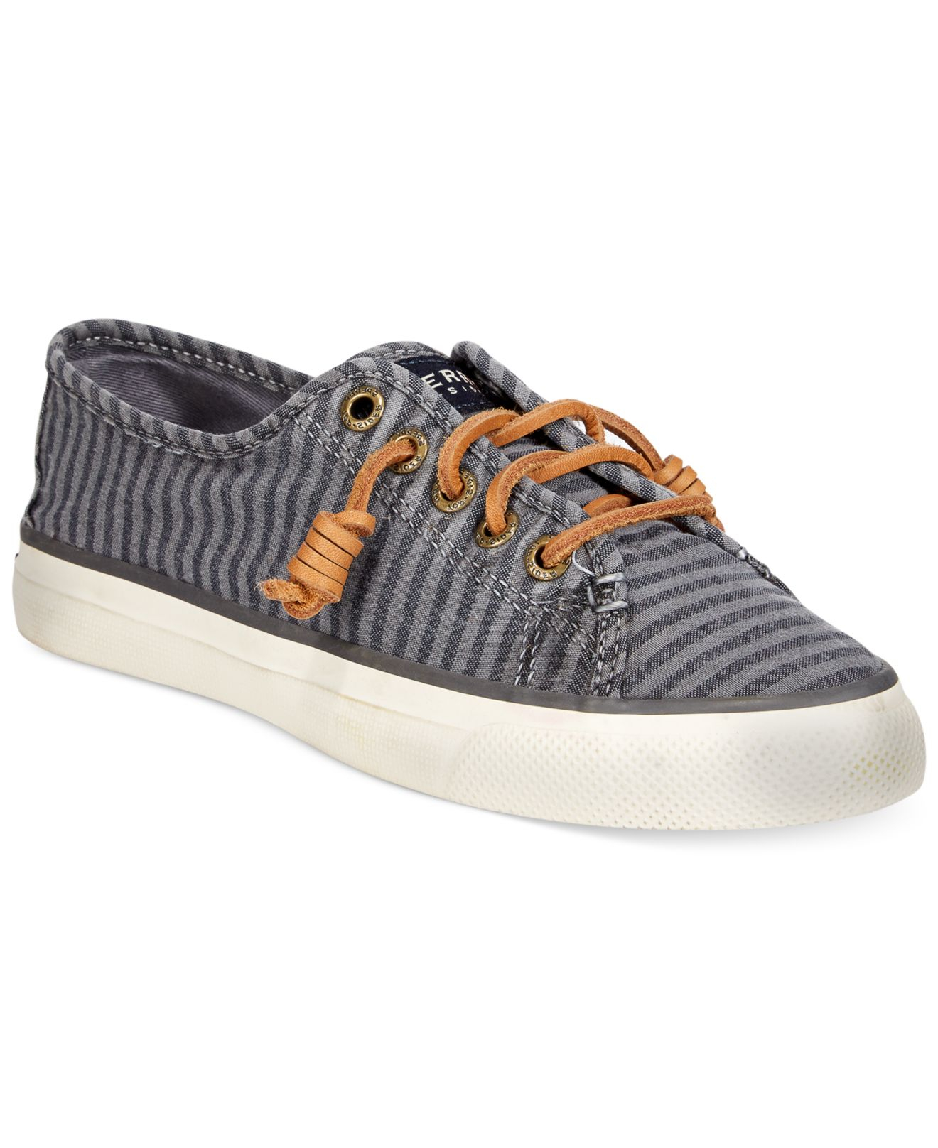 Lyst - Sperry Top-Sider Women's Seacoast Canvas Sneakers in Gray
