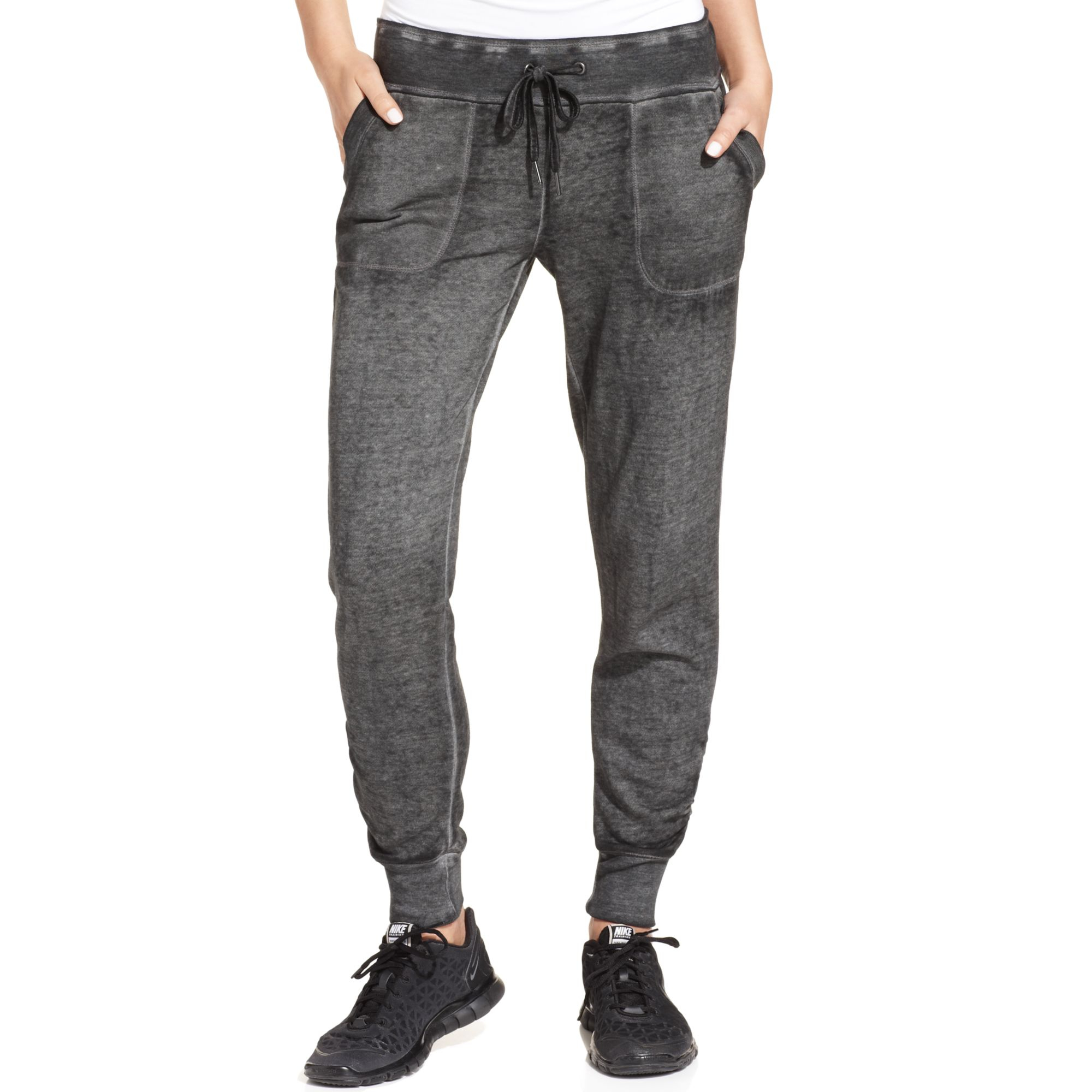 Calvin Klein Performance Tapered Banded Sweatpants in Gray for Men ...