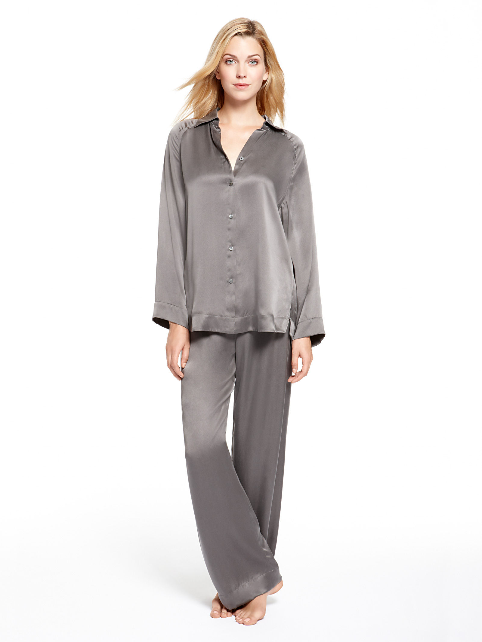 Donna karan new york Pajama Set in Gray (MINERAL) | Lyst