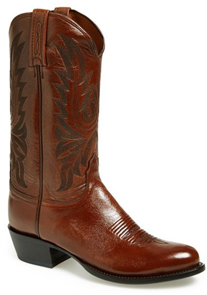 Lucchese 'lonestar' Cowboy Boot in Brown for Men (antique brown)