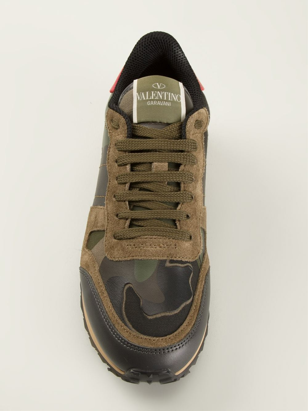 valentino trainers green camo