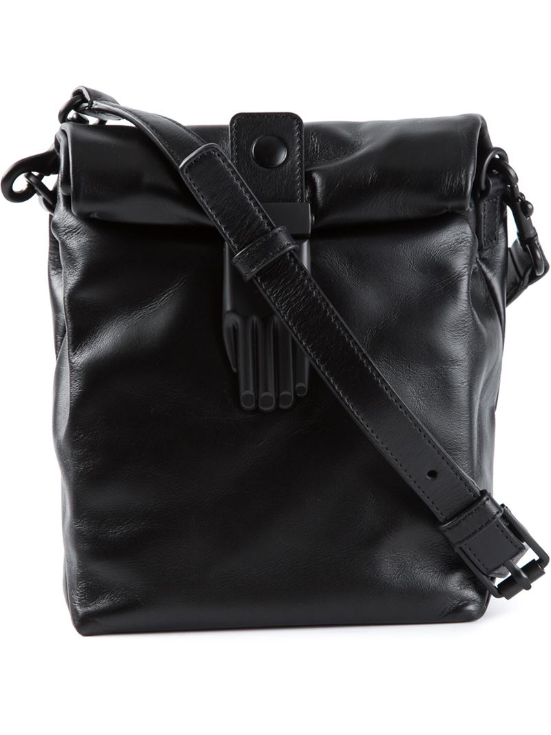 Lyst - Opening ceremony Hand-Detail Leather Cross-Body Bag in Black