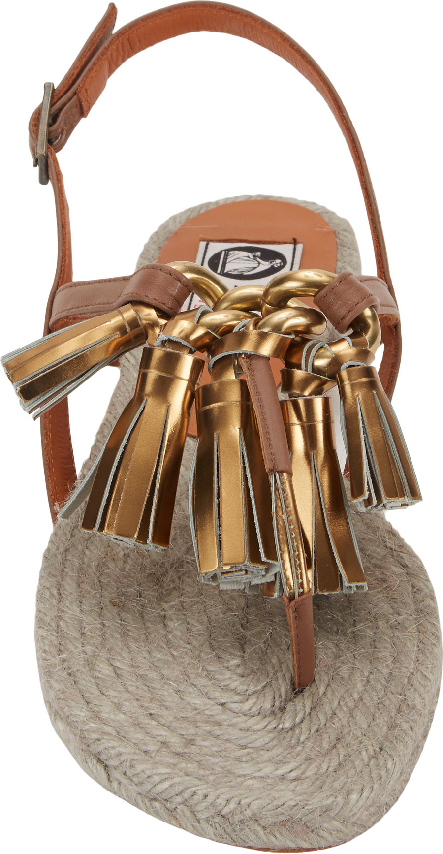 Lyst Lanvin Tassel Espadrille Sandals in Brown